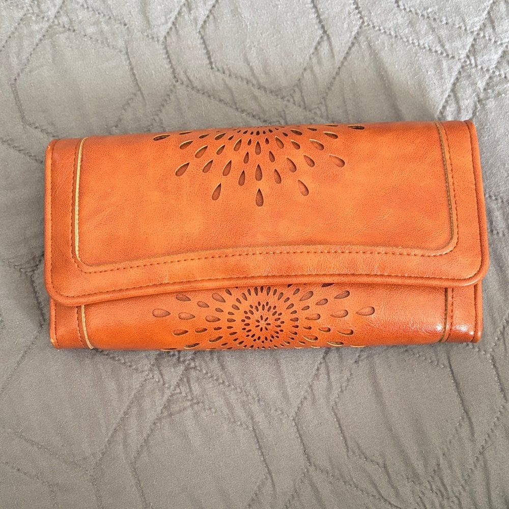 Brown boho wallet